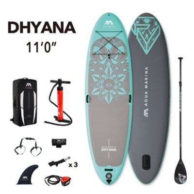Aqua Marina Dhyana 11 ft.0 in. Stand Up, Fitness Series, Yoga Inflatable Sup + Carry Bag, Paddle, Fin, Pump & Harness