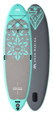 Image showing  Dhyana 11 ft.0 in. Stand Up, Fitness Series, Yoga Inflatable Sup + Carry Bag, Paddle, Fin, Pump & Harness