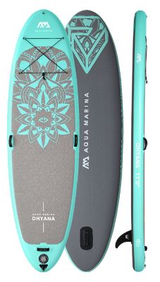 Image showing  Dhyana 11 ft.0 in. Stand Up, Fitness Series, Yoga Inflatable Sup + Carry Bag, Paddle, Fin, Pump & Harness