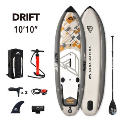Aqua Marina Drift 10 ft.10 in. Stand Up, Fishing Paddle Board - Inflatable Fishing Sup Package, US-BT-20DRP1