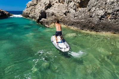 Image showing 9 th Aqua Marina Drift 10 ft.10 in. Stand Up, Fishing Paddle Board - Inflatable Fishing Sup Package, US-BT-20DRP1