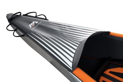 Image showing  12 ft. 4 in. 1-Person Tomahawk Air-K High Pressure Speed Kayak/Canoe with Carry Bag, Paddle, Fins and Pump