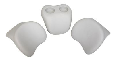MSPA Comfort Set - 2 Nos of Headrest & Cup Holder That Hold 2 Cups/Bottles for Mspa Hot Tub & Spa - Light Grey, US-HS-AM-CSHH
