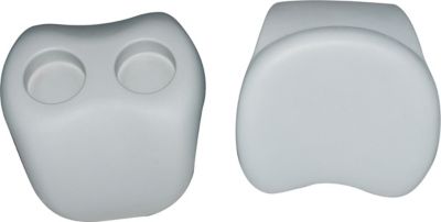 Image showing  Comfort Set - 2 Nos of Headrest & Cup Holder That Hold 2 Cups/Bottles for Mspa Hot Tub & Spa - Light Grey, US-HS-AM-CSHH
