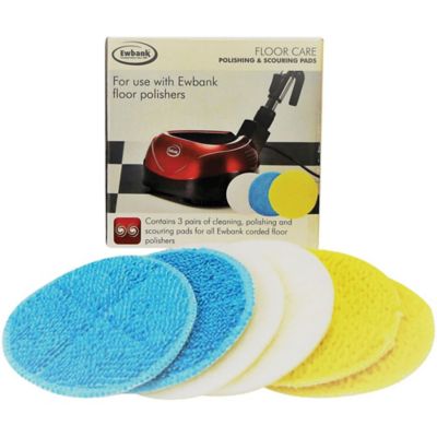 Ewbank Polisher Pad - Mixed, Bulk Pack, 10 Set for Floor Polishers Ep170, Epv1100 Models
