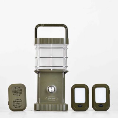 Image showing  Buddy, Dimmable, 3-in-1, LED Light, Power Bank, Strong Bt Speaker, Main + 2 Independent Side Lights