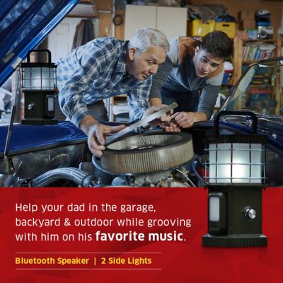 Image showing 6 th Tru De-Light Buddy, Dimmable, 3-in-1, LED Light, Power Bank, Strong Bt Speaker, Main + 2 Independent Side Lights