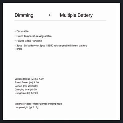 Image showing 9 th Tru De-Light You and Me Rechargeable LED Lamp, Dimmable, Color Temperature and Brightness Adjustable