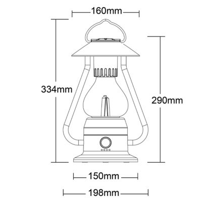 Image showing  Romantico LED All-in-One Lamp, Dimmable, Color Changeable, Rechargeable, Bluetooth Music Speaker - Yellow