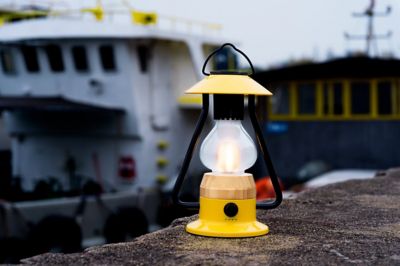 Image showing  Romantico LED All-in-One Lamp, Dimmable, Color Changeable, Rechargeable, Bluetooth Music Speaker - Yellow