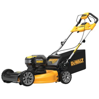 DeWALT 20V Max 21.5 in. Battery Powered Walk Behind Self Propelled Lawn Mower, DCMWSP244U2 The mower is quiet compared to other mowers I've owned