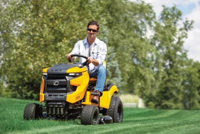 Image showing  IntelliPower 42 in. Gas Riding Lawn Mower, Cub Cadet Engine, Hydrostatic Transmission