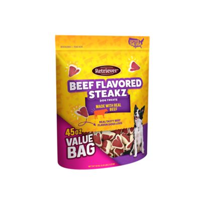 Retriever Beef Flavor Steakz Dog Treats, 45 oz.