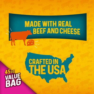 Image showing  Beef and Cheese Flavor Mini Dogs Dog Treats, 45 oz.