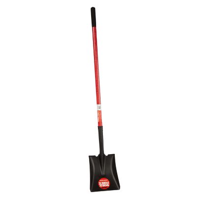 Workforce Square Point Shovel - 48 in. Fiberglass Handle - 16 Gauge Steel Head