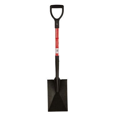 Workforce Garden Spade - Sturdy 28 in. Fiberglass Handle - Heavy Duty 16 Gauge Steel Head