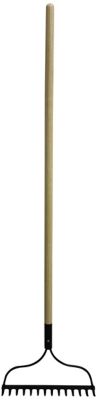 Workforce 14-Tine Bow Rake - 54 in. Wooden Handle - 16 Gauge Steel Blade