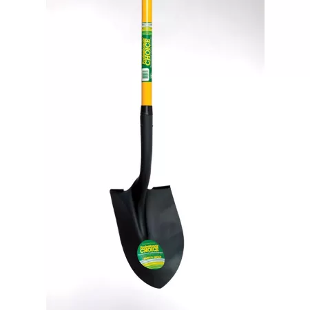 Professional's Choice Round Point Shovel - 54" Fiberglass Handle - 14 Gauge Steel Head Shovels & Digging Tools