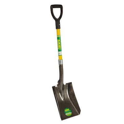 Professional's Choice Square Point Shovel - 28 in. Fiberglass Handle - 14 Gauge Steel Head