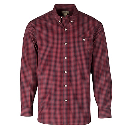 Blue Mountain Long-Sleeve Stretch Poplin at Tractor Supply Shirt