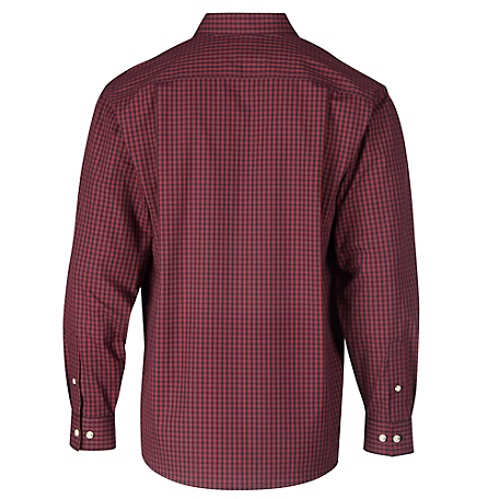 Mountain Long-Sleeve Shirt Poplin Blue Tractor Supply at Stretch