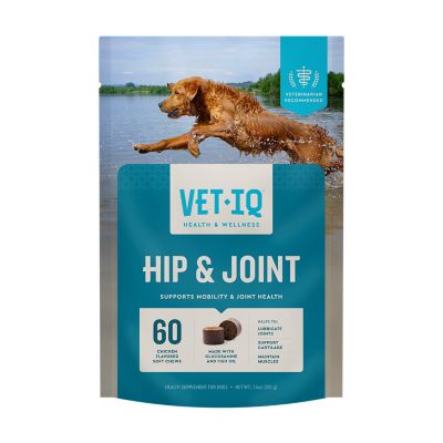 VetIQ Hip and Joint Chicken Flavor Supplement Chews for Dogs, 60 ct.