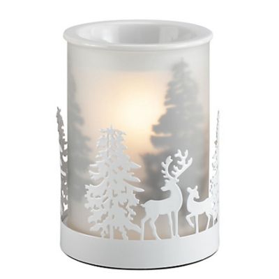 Red Shed Metal White Tree Wax Warmer