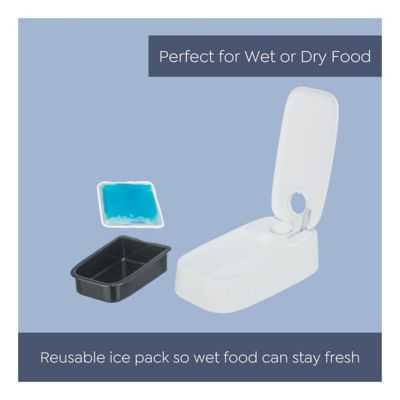 Image showing  TX 1 Automatic Food Dispenser, Single Serving, 48-Hour Timer, Battery Operated