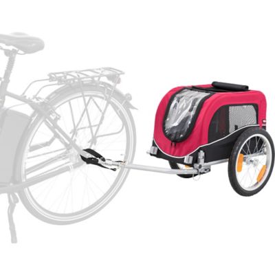 TRIXIE Dog Bike Trailer, Small Dogs, Red