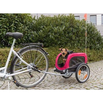 Image showing  Dog Bike Trailer, Small Dogs, Red