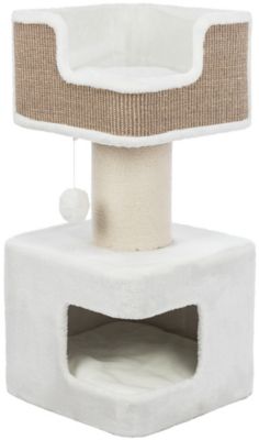 TRIXIE 33.9 in. Ava XXL Cat Tree with Condo, Cozy Top Platform, Removable Cushion and Dangling Cat Toy