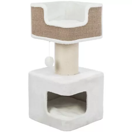 TRIXIE 33.9" Ava XXL Cat Tree with Condo Comfortable Top Platform Removable Cushion and Dangling Cat Toy Cat Trees & Condos