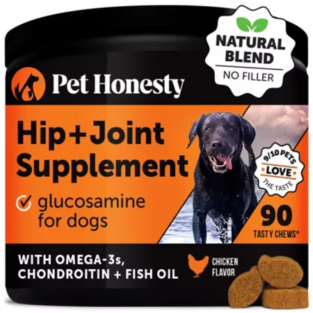 Pet Honesty Hip + Joint Health Chicken Flavor Soft Chew Dog Supplements Dog Hip & Joint Care