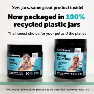 Image showing  Hemp Soft Chewable Calming Supplements for Dogs, Chicken Flavor, 90 ct.