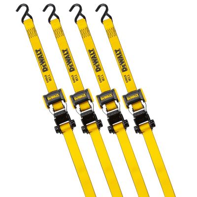 DeWALT 1.25 in. x 12 ft. Ratchet Tie Down Straps, 1,800 lb. Break Strength, 4-Pack, DXBC18004