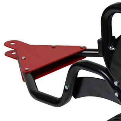 Image showing  150 lb. Capacity Poly Hopper Auto-Stop Tow-Behind Spreader, Black