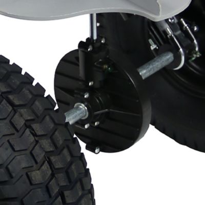 Image showing 5 th Chapin 150 lb. Capacity Poly Hopper Auto-Stop Tow-Behind Spreader, Black