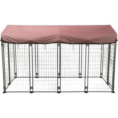 Tractor supply dog 2025 kennel with roof