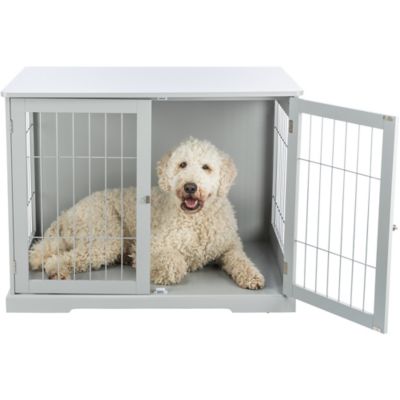Image showing  Indoor End Table 2-Door MDF Pet Crate