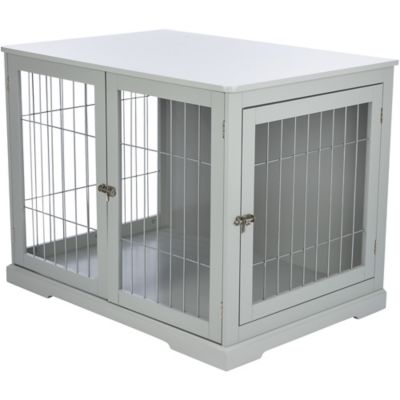 Image showing  Indoor End Table 2-Door MDF Pet Crate