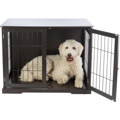 Image showing  Indoor End Table 2-Door MDF Pet Crate