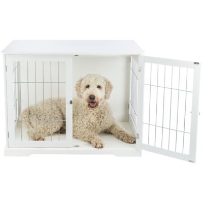 Image showing  Indoor End Table 2-Door MDF Pet Crate
