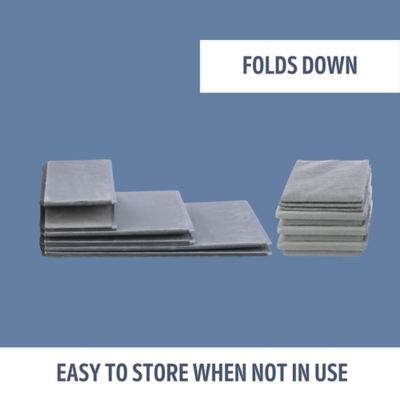 Image showing 5 th TRIXIE 3-Step Foldable Velour Pet Stairs with Collapsible 11 in. Wide Storage Compartments for Pet Toys 39435