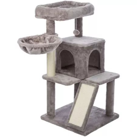 Pepito TRIXIE Sisal Cat Tree with Hammock Condo and Cat Toys 20-in Cat Scratchers