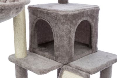 Image showing  20 in. Pepito Sisal Cat Tree with Hammock, Condo and Cat Toys