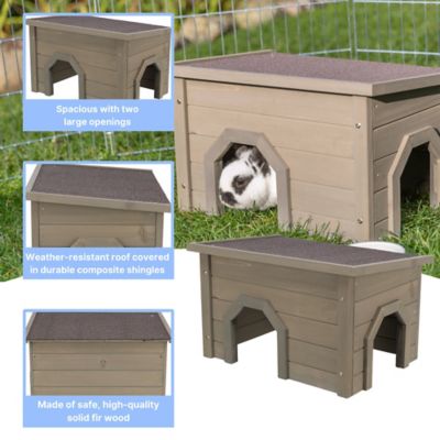 Image showing  Small Animal House for Rabbits, Bunnies and Guinea Pigs