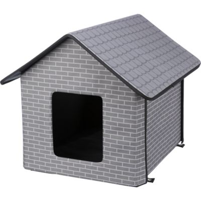 TRIXIE Insulated Outdoor Pet House, Foldable, Waterproof Material, for Small Dogs and Cats, Great for Feral Cats