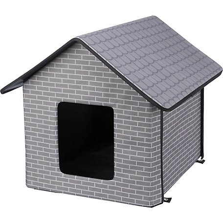 TRIXIE Insulated Outdoor Pet House, Foldable, Waterproof Material, for Small Dogs and Cats, Great for Feral Cats