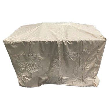 Image showing  60 in. x 31.5 in. AZ Patio Heaters Rectangular Bar Height Tile Top Propane Gas Fire Pit with Wind Screen