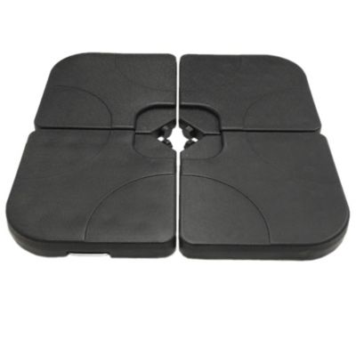 Image showing  AZ Patio Heaters 4 pc. Square Cantilever Unfilled Umbrella Base Set
